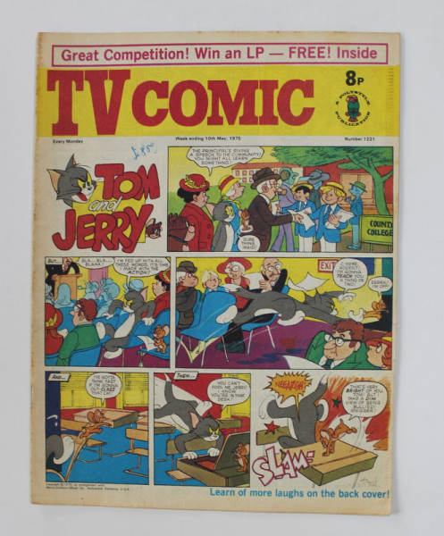 TV COMIC , REVISTA ENGLEZA PENTRU COPII , BENZI DESENATE , 10 MAY  , 1975