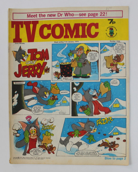 TV COMIC , REVISTA ENGLEZA PENTRU COPII , BENZI DESENATE , 11 JANUARY , 1975