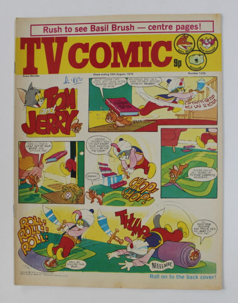 TV COMIC , REVISTA ENGLEZA PENTRU COPII , BENZI DESENATE , 16 AUGUST  , 1975