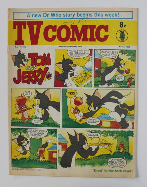 TV COMIC , REVISTA ENGLEZA PENTRU COPII , BENZI DESENATE , 24  MAY  , 1975