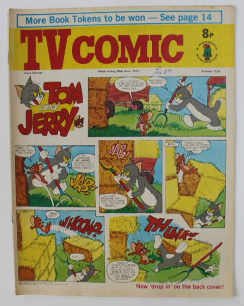 TV COMIC , REVISTA ENGLEZA PENTRU COPII , BENZI DESENATE , 28 JUNE   , 1975