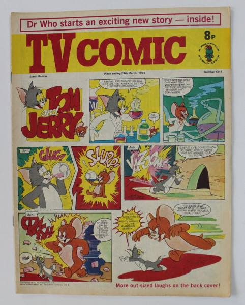 TV COMIC , REVISTA ENGLEZA PENTRU COPII , BENZI DESENATE , 29 MARCH  , 1975