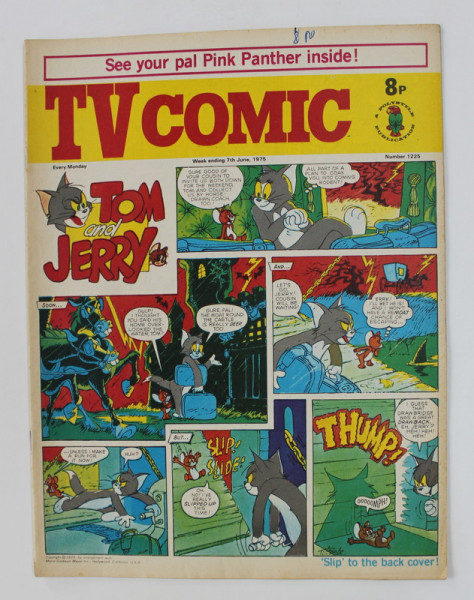 TV COMIC , REVISTA ENGLEZA PENTRU COPII , BENZI DESENATE , 7 JUNE  , 1975