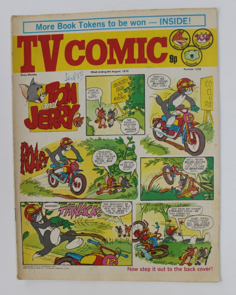 TV COMIC , REVISTA ENGLEZA PENTRU COPII , BENZI DESENATE , 9 AUGUST  , 1975