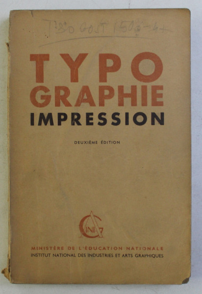 TYPOGRAPHIE IMPRESSION , par ALAIN BARGILLIAT , 1945