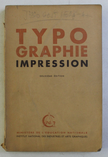 TYPOGRAPHIE IMPRESSION , par ALAIN BARGILLIAT , 1945