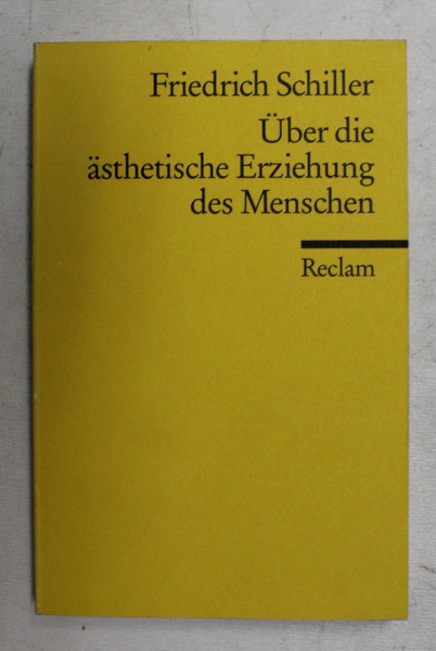 UBER DIE ASTHETISCHE ERZIEHUNG DES MENSCHEN von FRIEDRICH SCHILLER , 2000