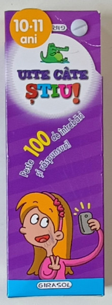 UITE CATE STIU ! PESTE 100 DE INTREBARI SI RASPUNSURI , CARTE FORMAT EVANTAI , ANII '2000