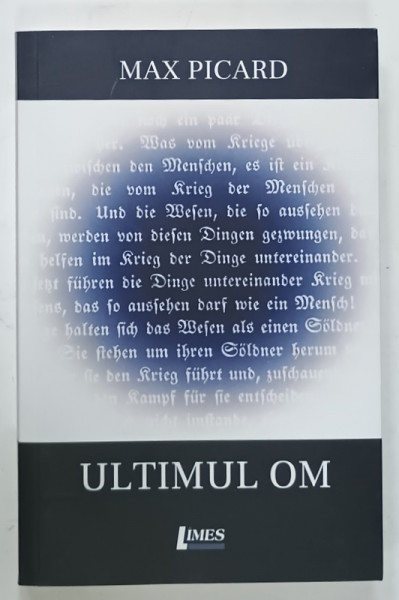 ULTIMUL OM de MAX PICARD , 2021