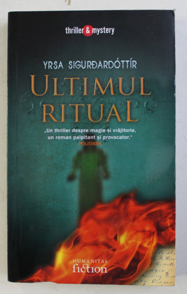 ULTIMUL RITUAL de YRSA SIGURDARDOTTIR ,  2007