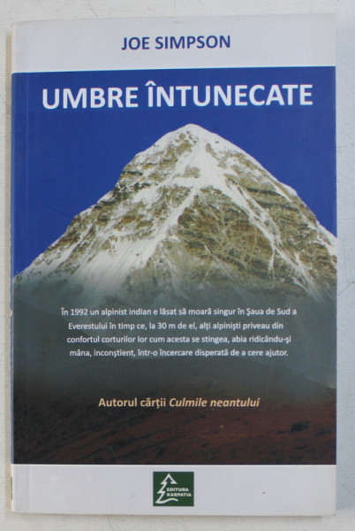UMBRE INTUNECATE de JOE SIMPSON , 2008