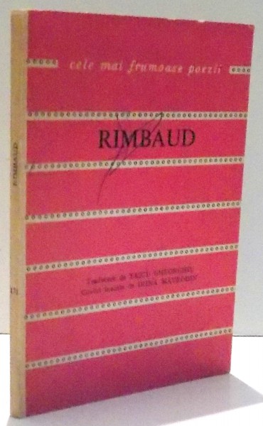 UN ANOTIMP IN INFERN, ILUMINARILE de ARTHUR RIMBAUD , 1979