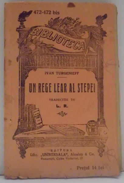 UN REGE LEAR AL STEPEI de IVAN TURGENIEFF