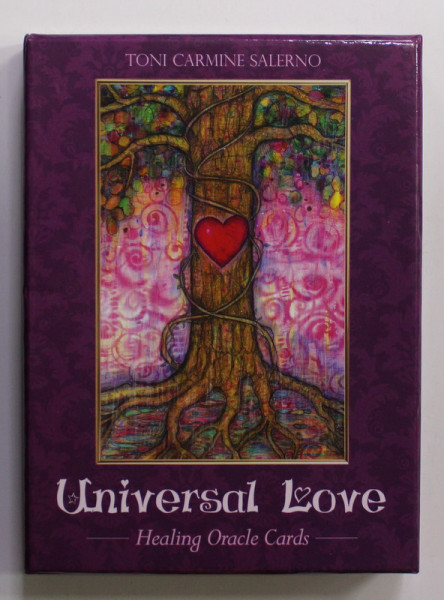UNIVERSAL LOVE - HEALING ORACLE CARDS by TONI CARMINE SALERNO , 45 ILLUSTRATED CARDS  AND DETAILED GUIDEBOOK , 2019