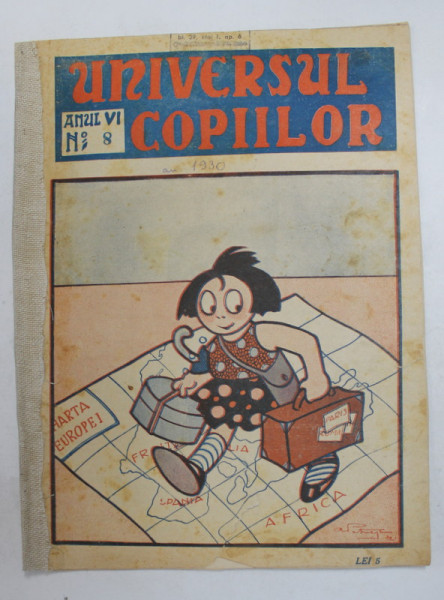 UNIVERSUL COPIILOR , ANUL VI , NR. 8 , 1930