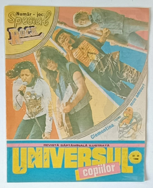 UNIVERSUL COPIILOR , REVISTA SAPTAMANALA ILUSTRATA , NR. 33-34 , 1990