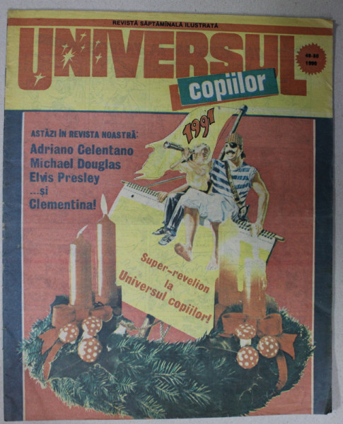 UNIVERSUL COPIILOR , REVISTA SAPTAMANALA ILUSTRATA , NR.49-50  , 1990