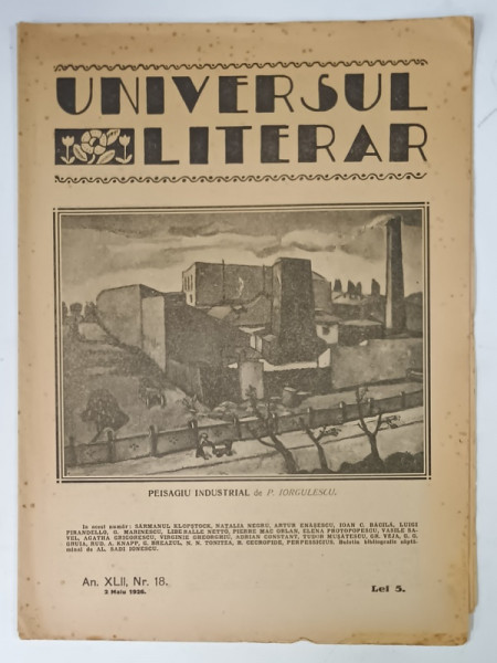 UNIVERSUL LITERAR , No. 18 , 1926