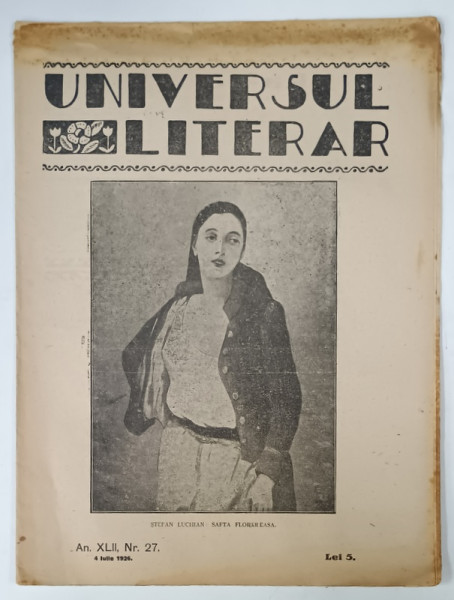 UNIVERSUL LITERAR , No. 27 , 1926