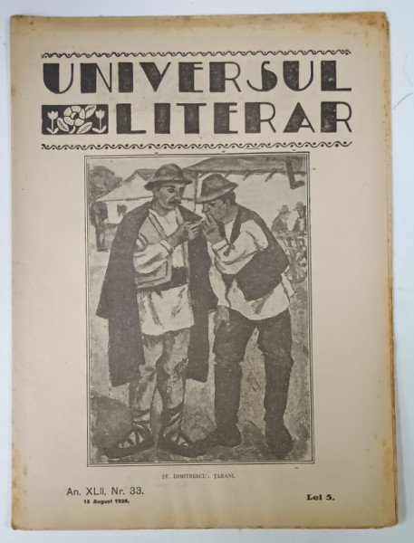 UNIVERSUL LITERAR , No. 33 , 1926