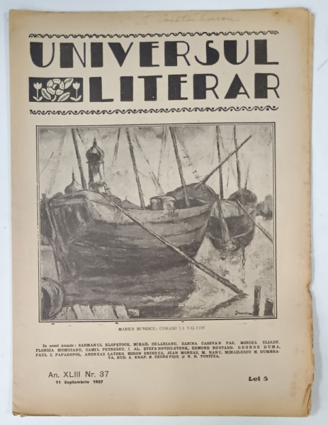 UNIVERSUL LITERAR , No. 37 , 1927