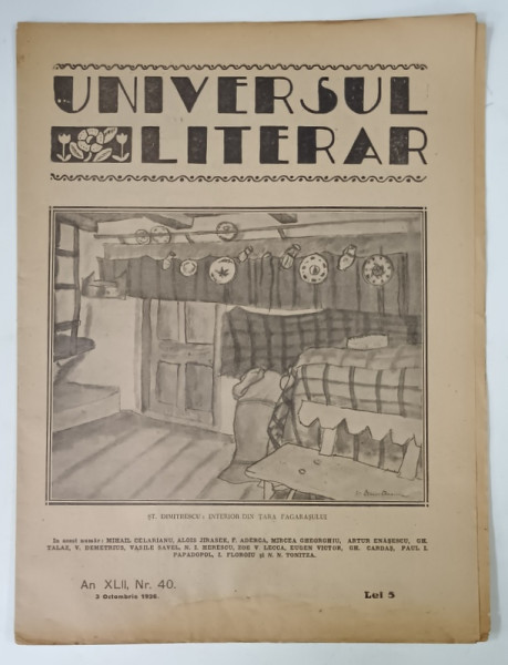 UNIVERSUL LITERAR , No. 40 , 1926