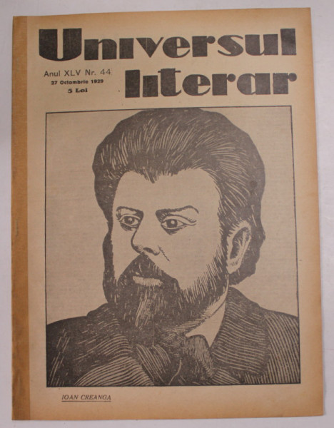 UNIVERSUL LITERAR , REVISTA , ANUL XLV , NR. 44 , 27 OCTOMBRIE  , 1929