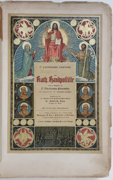 UNTERRICHTS UND ERBAUUNGSBUCH ODER CATOLISCHE HANDPOSTILLE , von P. LEONARD GOFFINE , 1886