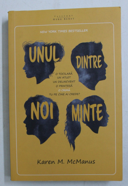 UNUL DINTRE NOI MINTE de KAREN McMANUS , 2017