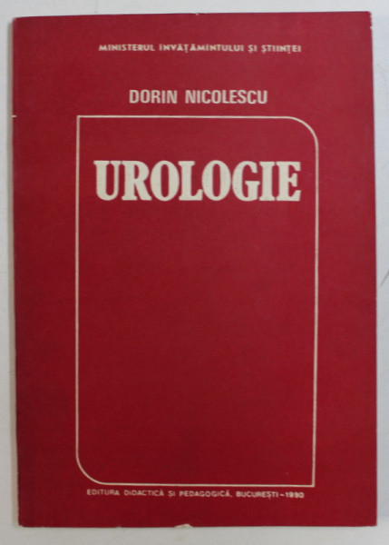 UROLOGIE de DORIN NICOLESCU , 1990