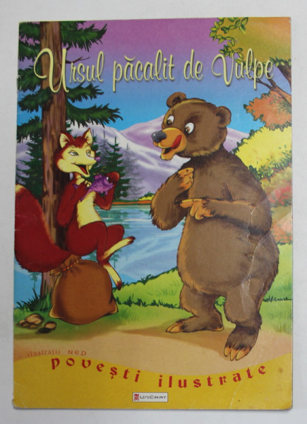 URSUL PACALIT DE VULPE - SERIA ' POVESTI ILUSTRATE ' , desene de NED , ANII ' 90
