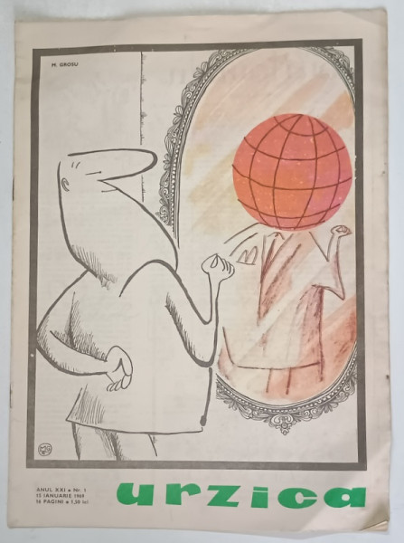 URZICA , REVISTA DE SATIRA SI UMOR , ANUL XXI , NUMARUL 1 , 15 IANUARIE , 1969