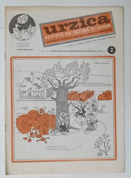 URZICA , REVISTA DE SATIRA SI UMOR , NR. 2 , 1982