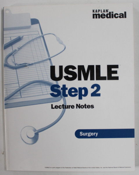 USMLE STEP 2 , LECTURE NOTES , SURGERY  , by CARLOS PESTANA , 2003