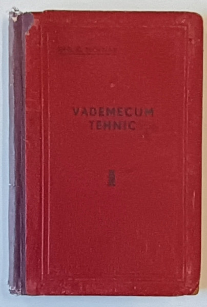 VADEMECUM TEHNIC de ING. C. MOLNAR ,