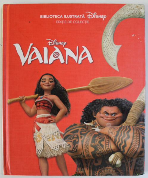 VAIANA  - COLECTIA DISNEY , 2016 , COTOR CU URME DE UZURA * MICI DEFECTE