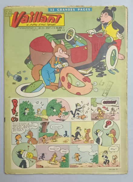 VAILLANT , LE JOURNAL LE PLUS CAPTIVANT , No. 785 , 1960, BENZI DESENATE CU TEXT IN LIMBA FRANCEZA