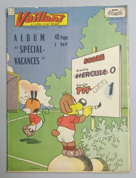 VAILLANT , LE JOURNAL LE PLUS CAPTIVANT , No. 789  , 1960, BENZI DESENATE CU TEXT IN LIMBA FRANCEZA