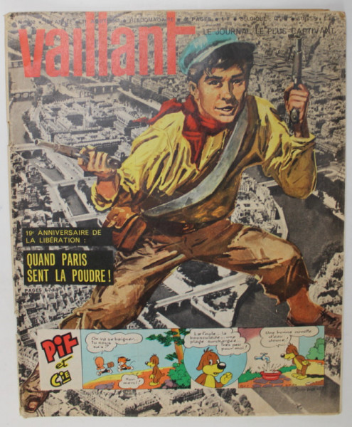 VAILLANT , LE JOURNAL LE PLUS CAPTIVANT , REVISTA CU BENZI DESENATE PENTRU COPII , TEXT IN LIMBA FRANCEZA , No. 952  / 1963