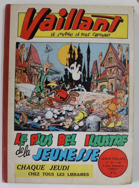 VAILLANT , LE JOURNAL PLUS CAPTIVANT , ALBUM Nos. 451a 463 , COLIGAT  DE 13 NUMERE CONSECUTIVE , JAN . - MARS , 1954