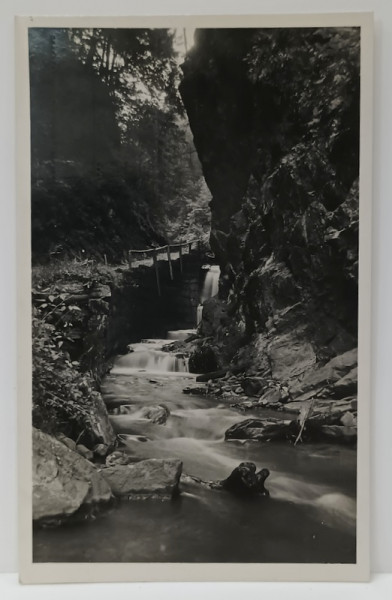 VALEA VINULUI , RADNA , BISTRITA - NASAUD , CASCADA , FOTOGRAFIE FORMAT CARTE POSTALA , PERIOADA INTERBELICA