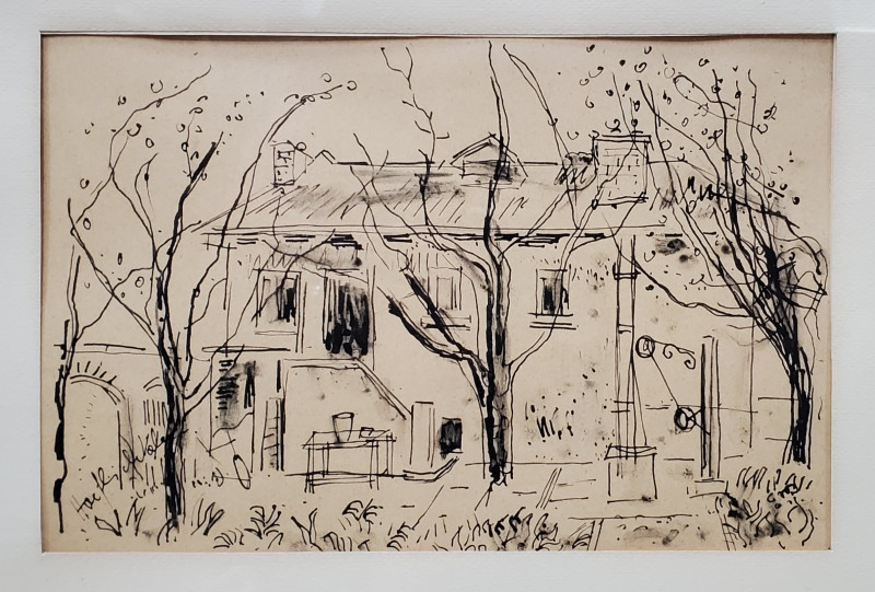 Valentin Hoeflich (1910 - 1955 ) - Peisaj cu casa