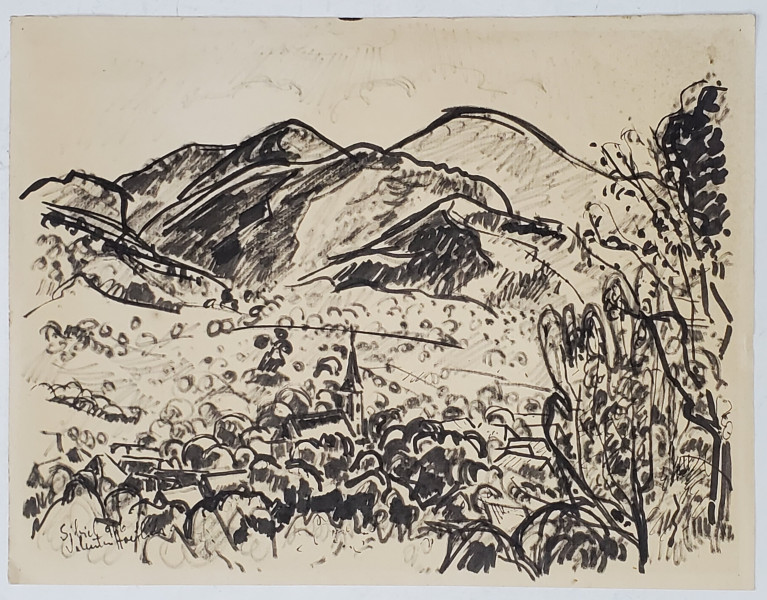 Valentin Hoeflich (1910-1995) - Vedere din Sibiel