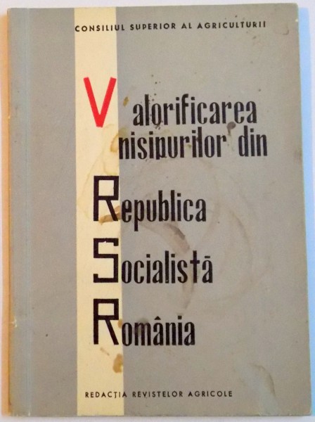 VALORIFICAREA NISIPURILOR DIN REPUBLICA SOCIALISTA ROMANIA , 1968