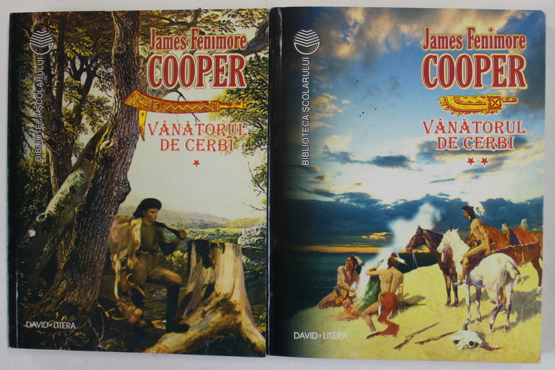 VANATORUL DE CERBI de JAMES FENIMORE COOPER , VOLUMELE I - II , 1997