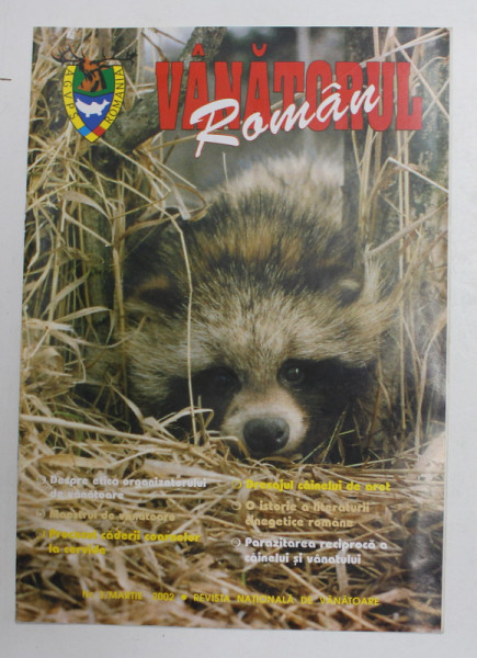 VANATORUL ROMAN , REVISTA  A.G.V.P.S. DIN ROMANIA , ANUL I , NR. 3 , SERIE NOUA ,  2002