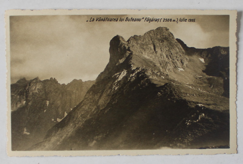 VARFUL ' LA VANATOAREA LUI BUTEANU ' FAGARAS , 2508 m. , FOTOGRAFIE ,  IULIE 1955