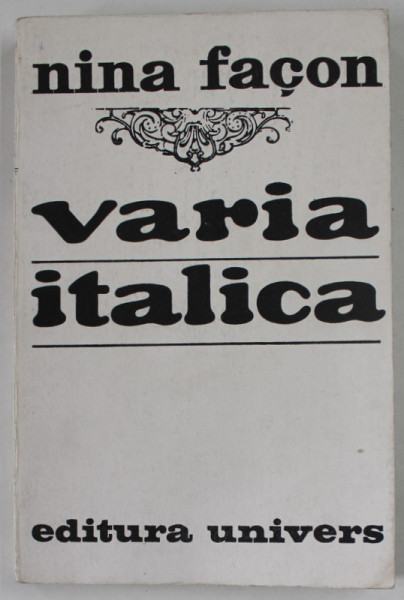VARIA ITALICA de NINA FACON , 1975