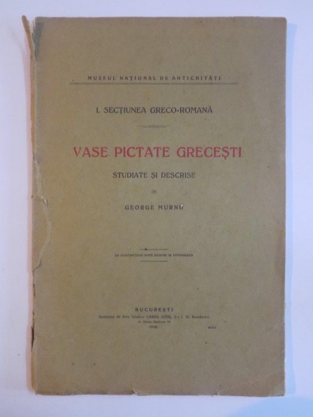 VASE PICTATE GRECESTI-GEORGE MURNU  BUCURESTI 1910