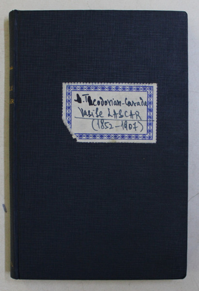 VASILE LASCAR 1852 - 1907 de M . THEODORIAN - CARADA , 1914
